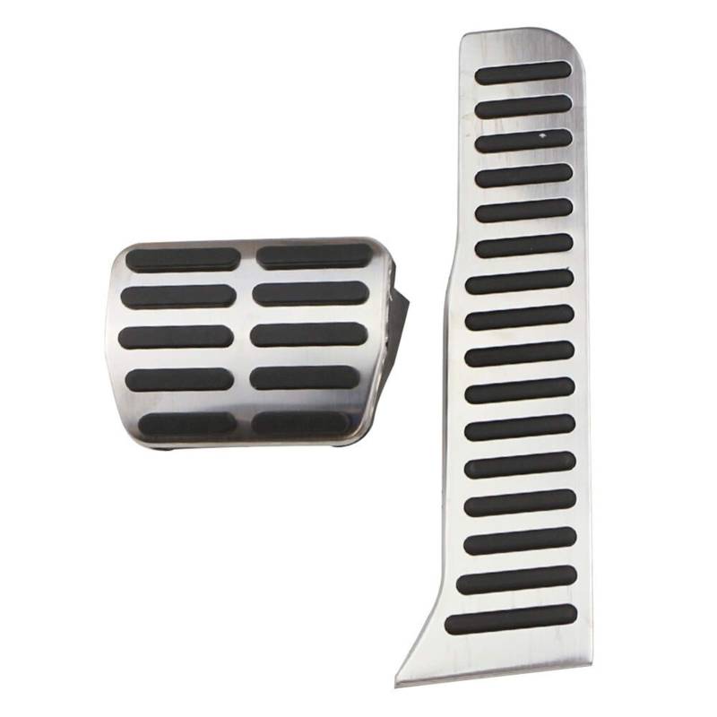 Autopedale,Pedalkappen Auto-Edelstahl In MT-Autopedalen Passend für CC Passat B6 B7 R36 R-Line Passend für Superb Auto Pedal Cover(at Without Rest) von UKJIAHAO