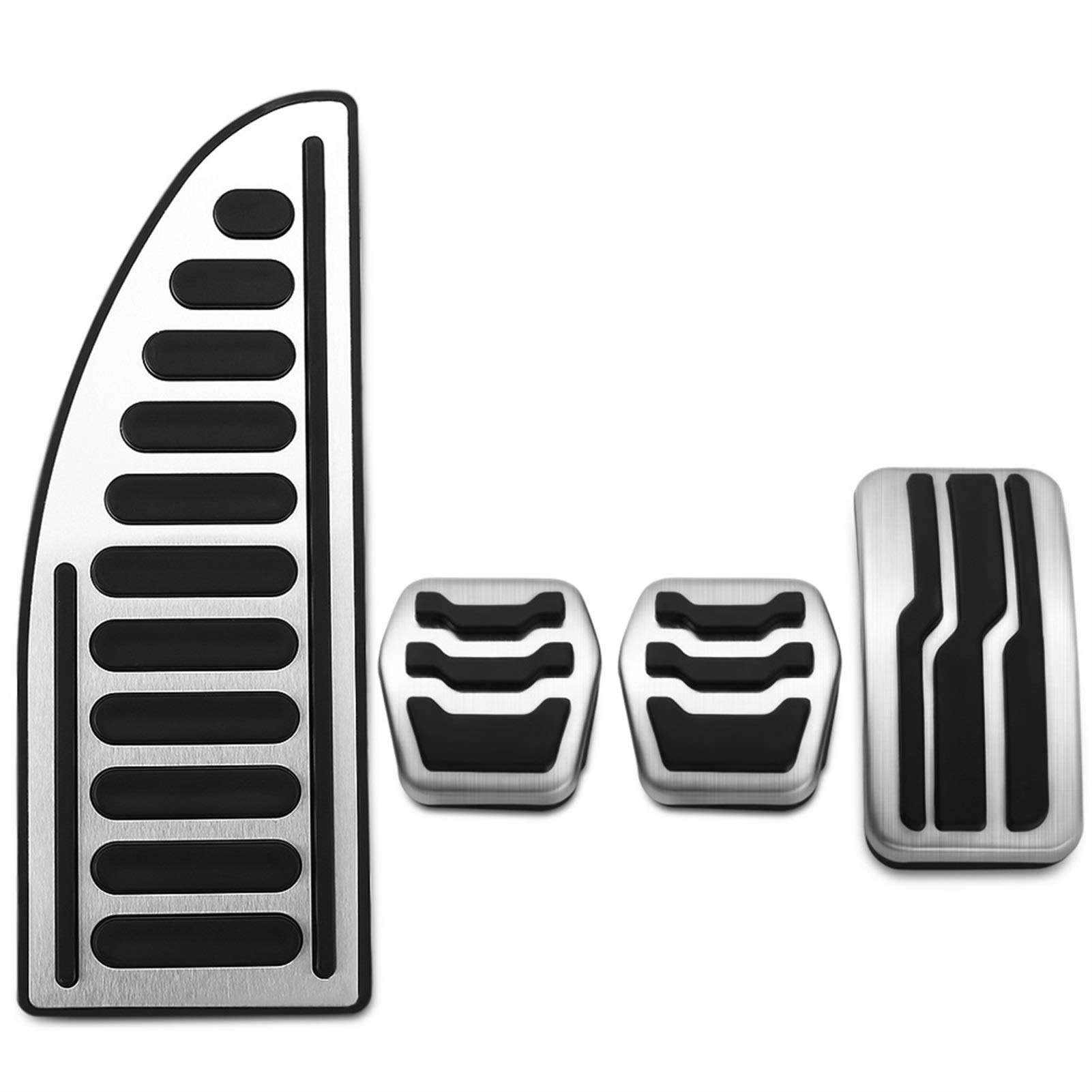 Autopedale,Pedalkappen Edelstahlauto Innenaufnahme Pedale Brenngasbremspedalabdeckung Passend für Ford C-Max Cmax Kuga 2011~2019 Zubehör(4PCS MT and Rest) von UKJIAHAO
