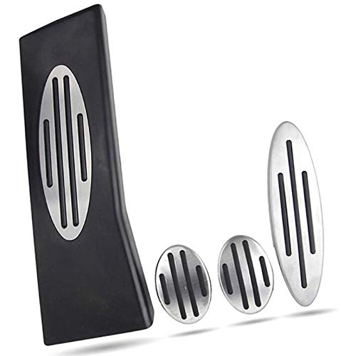 Autopedale,Pedalkappen Gas-Kraftstoff-Brems Fußraste Pedal-Auflage Passend for One Hatch Hardtop Ryman JCW R56 R60 R61 F54 F55 F56 Car Styling von UKJIAHAO