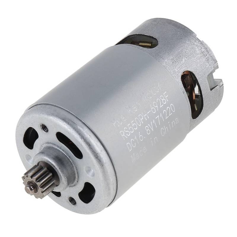 Elektromotor,Gleichstrommotor DC Motor 1 2V / 16.8V / 21V / 25V 19500 RPM Motor mit zwei Geschwindigkeiten 12 Zähne und hohem Drehmomentgetriebe für elektrische Bohrer(16.8V) von UKJIAHAO