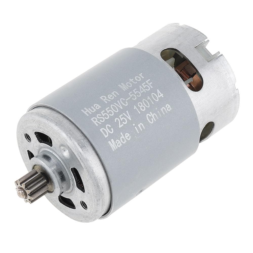 Elektromotor,Gleichstrommotor DC Motor 1 2V 16.8V 21V 25V 19500 RPM DC Motor Zwei-Gang 9/12 Zähne hohe Drehmomentgetriebe für elektrische Bohrer(9 Teeth 16.8V) von UKJIAHAO