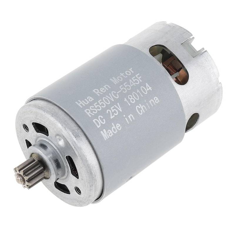 Elektromotor,Gleichstrommotor DC Motor 1 2V 16.8V 21V 25V 19500 RPM DC Motor Zwei-Gang 9/12 Zähne hohe Drehmomentgetriebe für elektrische Bohrer(9 Teeth 16.8V) von UKJIAHAO