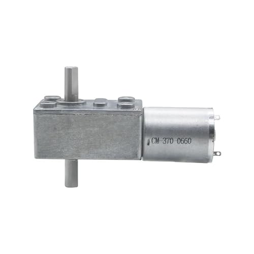 Elektromotor,Gleichstrommotor Doppelwelle 12V. DC Elektromotor 2. 4V DC. Motor 6V Schneckengetriebemotor(23rpm,24V) von UKJIAHAO