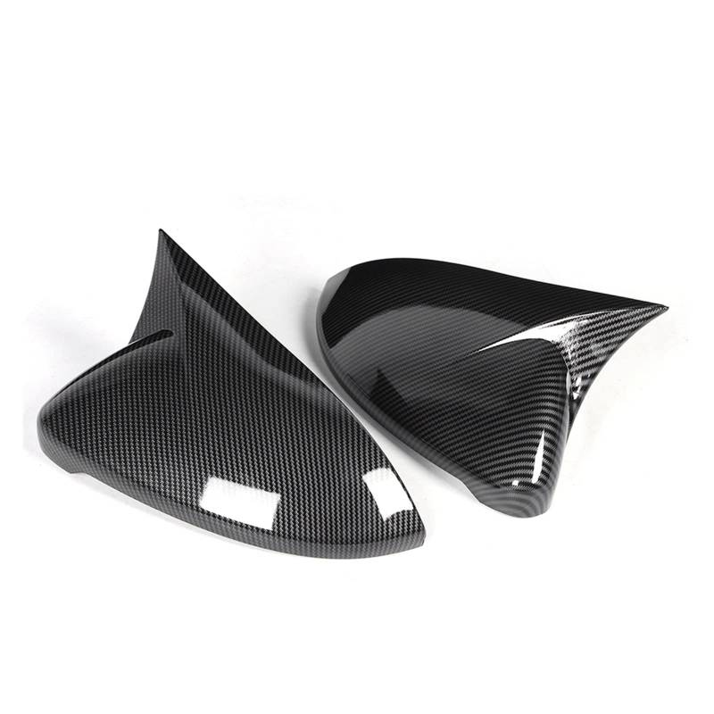 Rückspiegel Abdeckung,Außenspiegelgehäuse 1 Pair Carbon Fiber Stil Auto Seite Rückspiegel Abdeckungskappe Gehäuse ABS Passend für VW Golf MK7 7.5 R 2014 2015 2016 2017 2018 2019 2019 von UKJIAHAO
