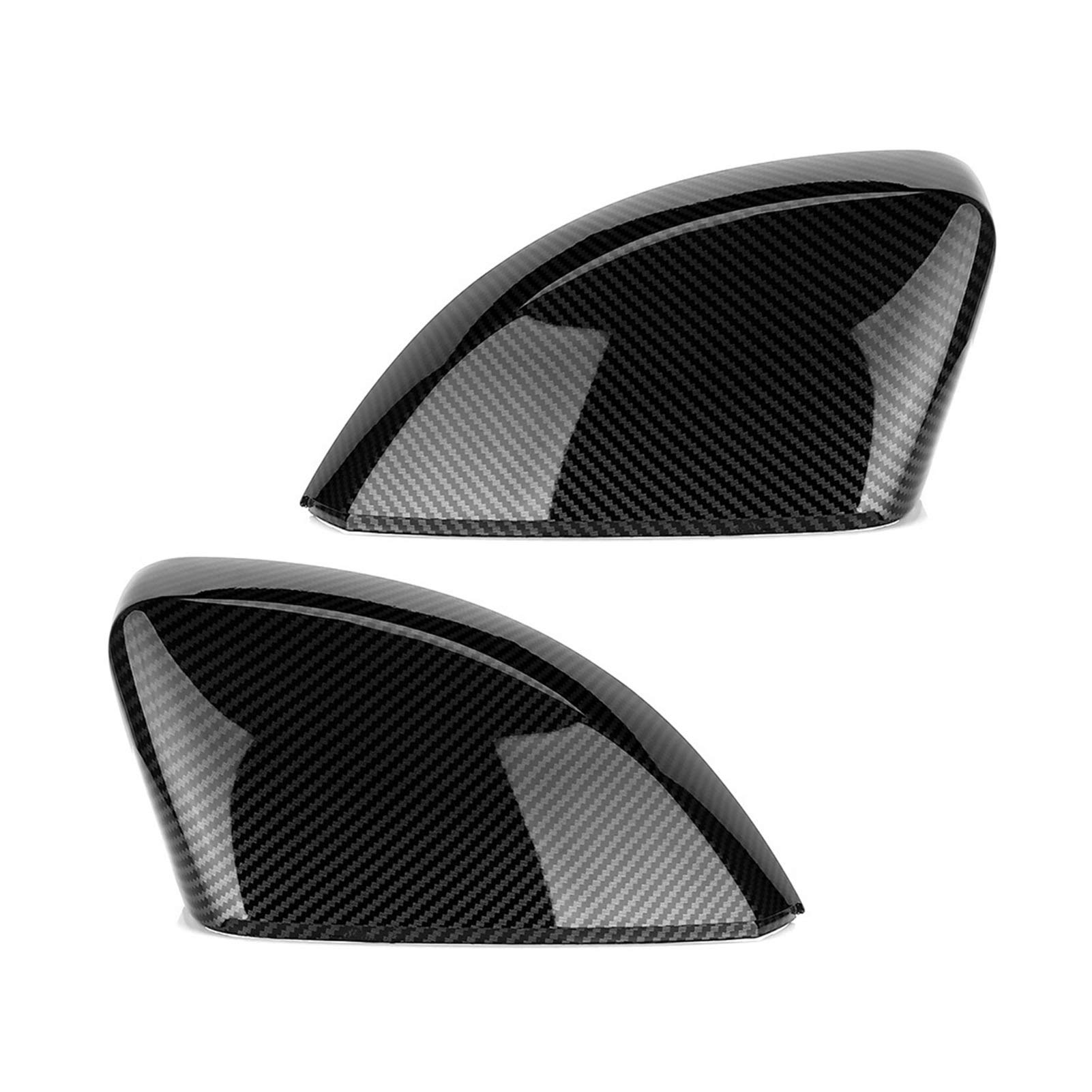 Rückspiegel Abdeckung,Außenspiegelgehäuse 2 Stücke Passend für A3 S3 8V RS3 Seitenflügel Spiegelabdeckungen Kappen Kohlefaser Glanz Schwarz Spiegelkappen(Carbon Fiber) von UKJIAHAO