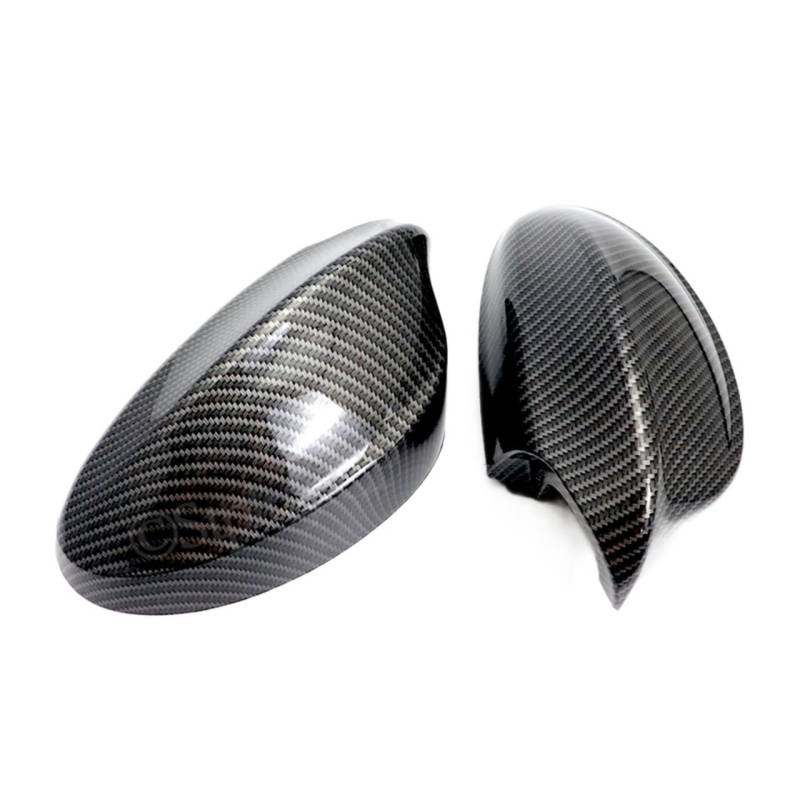 Rückspiegel Abdeckung,Außenspiegelgehäuse 2 stücke Rückspiegeldeckel Seitenspiegelkappe Kohlefasermuster ABS Shell Passend für BMW E90 E91 320i 330i 335i 2005 2006 2007 2008 von UKJIAHAO