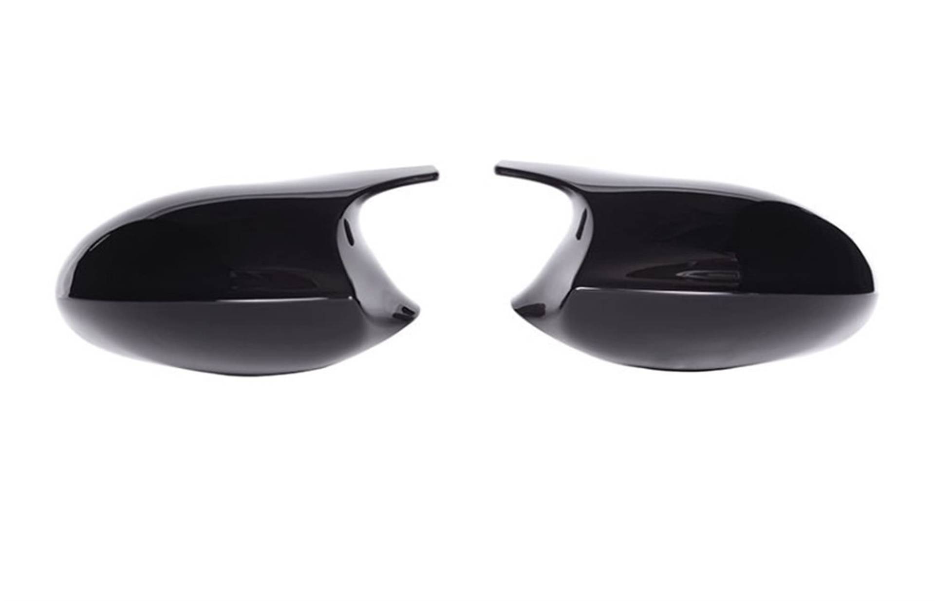 Rückspiegel Abdeckung,Außenspiegelgehäuse 2xmirror Cover Auto Seitentür Rückseite Spiegel Cover Cap Passend für BMW E90 E91 2005-2007 E92 E93 2006-2009 M3 E80 E81 E87(ABS Black) von UKJIAHAO