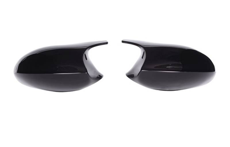 Rückspiegel Abdeckung,Außenspiegelgehäuse 2xmirror Cover Auto Seitentür Rückseite Spiegel Cover Cap Passend für BMW E90 E91 2005-2007 E92 E93 2006-2009 M3 E80 E81 E87(ABS Black) von UKJIAHAO