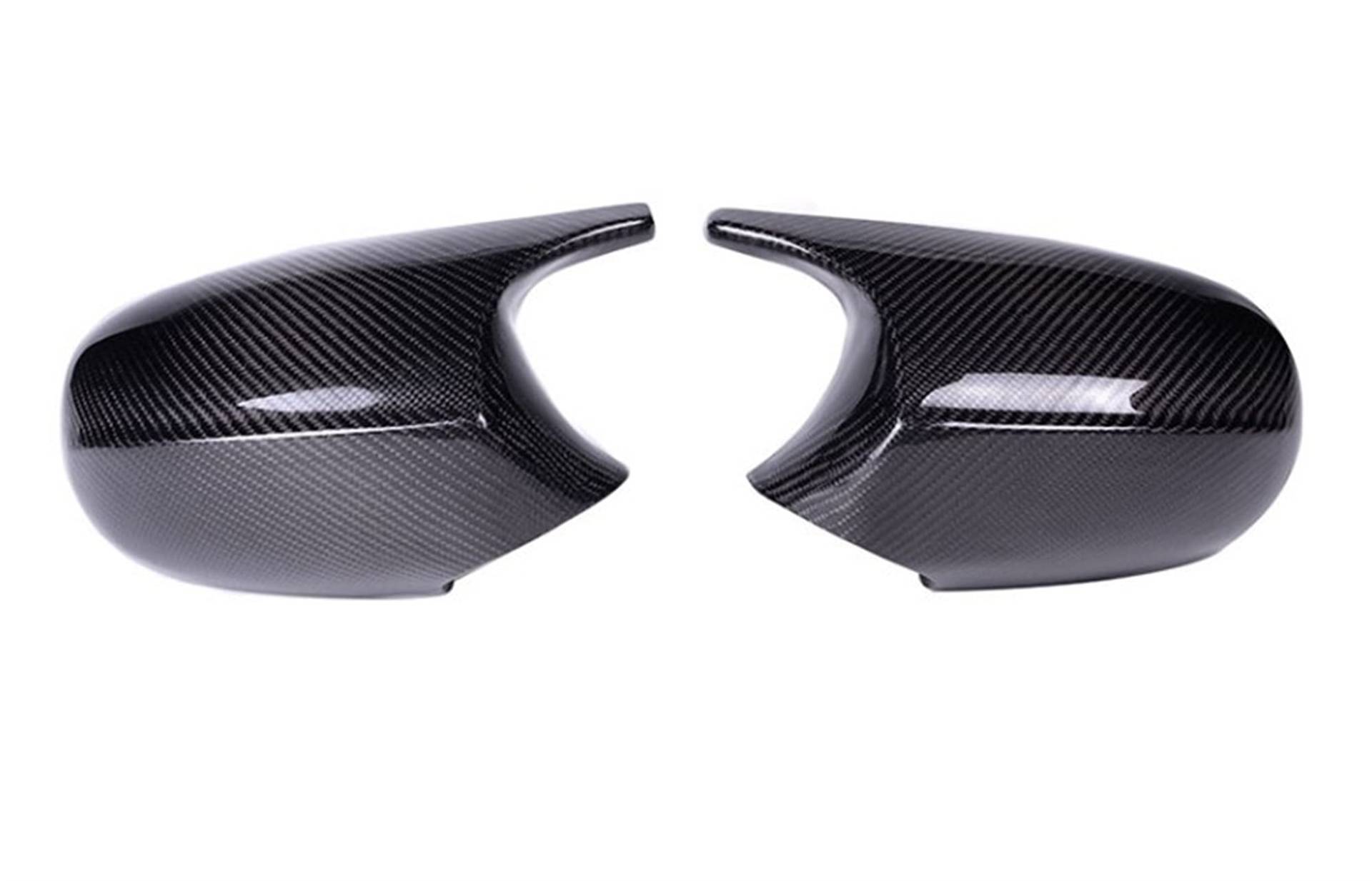 Rückspiegel Abdeckung,Außenspiegelgehäuse 2xmirror Cover Auto Seitentür Rückseite Spiegel Cover Cap Passend für BMW E90 E91 2005-2007 E92 E93 2006-2009 M3 E80 E81 E87(Carbon Fiber) von UKJIAHAO