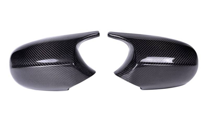 Rückspiegel Abdeckung,Außenspiegelgehäuse 2xmirror Cover Auto Seitentür Rückseite Spiegel Cover Cap Passend für BMW E90 E91 2005-2007 E92 E93 2006-2009 M3 E80 E81 E87(Carbon Fiber) von UKJIAHAO