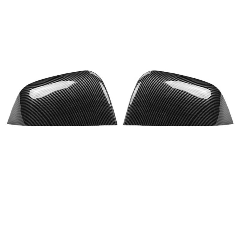 Rückspiegel Abdeckung,Außenspiegelgehäuse Carbon Fiber Auto Paste Seitentür Spiegel Abdeckung Verwenden Passend für Tesla Modell 3 Auto Außen Zubehör ABS Seiten Rückspiegel Abdeckung(3 Light Carbon Fi von UKJIAHAO