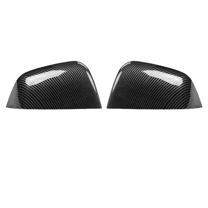 Rückspiegel Abdeckung,Außenspiegelgehäuse Carbon Fiber Auto Paste Seitentür Spiegel Abdeckung Verwenden Passend für Tesla Modell 3 Auto Außen Zubehör ABS Seiten Rückspiegel Abdeckung(Y Light Carbon Fi von UKJIAHAO