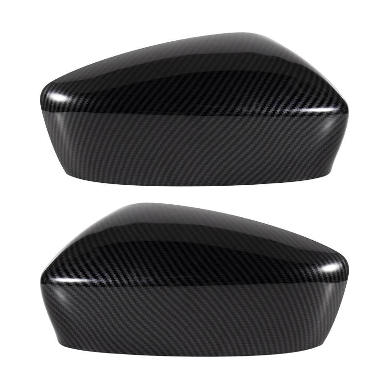 Rückspiegel Abdeckung,Außenspiegelgehäuse Carbon Fiber Muster Tür Rückspiegel Abdeckung Kappe Gehäuse Fit Verwenden Passend für Mazda 3 Axela 2014-2016 Auto Zubehör(Left and Right) von UKJIAHAO
