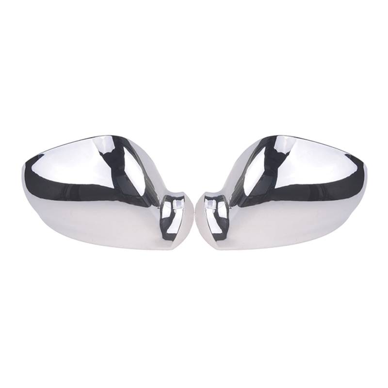 Rückspiegel Abdeckung,Außenspiegelgehäuse Chrom Rückspiegelkappe, Flügelseitenspiegelabdeckung Gehäuse Passend für VW Golf Rabbit Jetta MK5 06-09, Passat 2003-2005, Autozubehör(Wing Mirror Pair) von UKJIAHAO