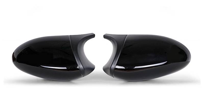 Rückspiegel Abdeckung,Außenspiegelgehäuse Cock Black Passend für BMW 1 3 Serie E81 E82 E87 E88 E90 E91 E92 E93 Seitenflügel Rückspiegel Abdeckkappe Autozubehör(ABS Black) von UKJIAHAO