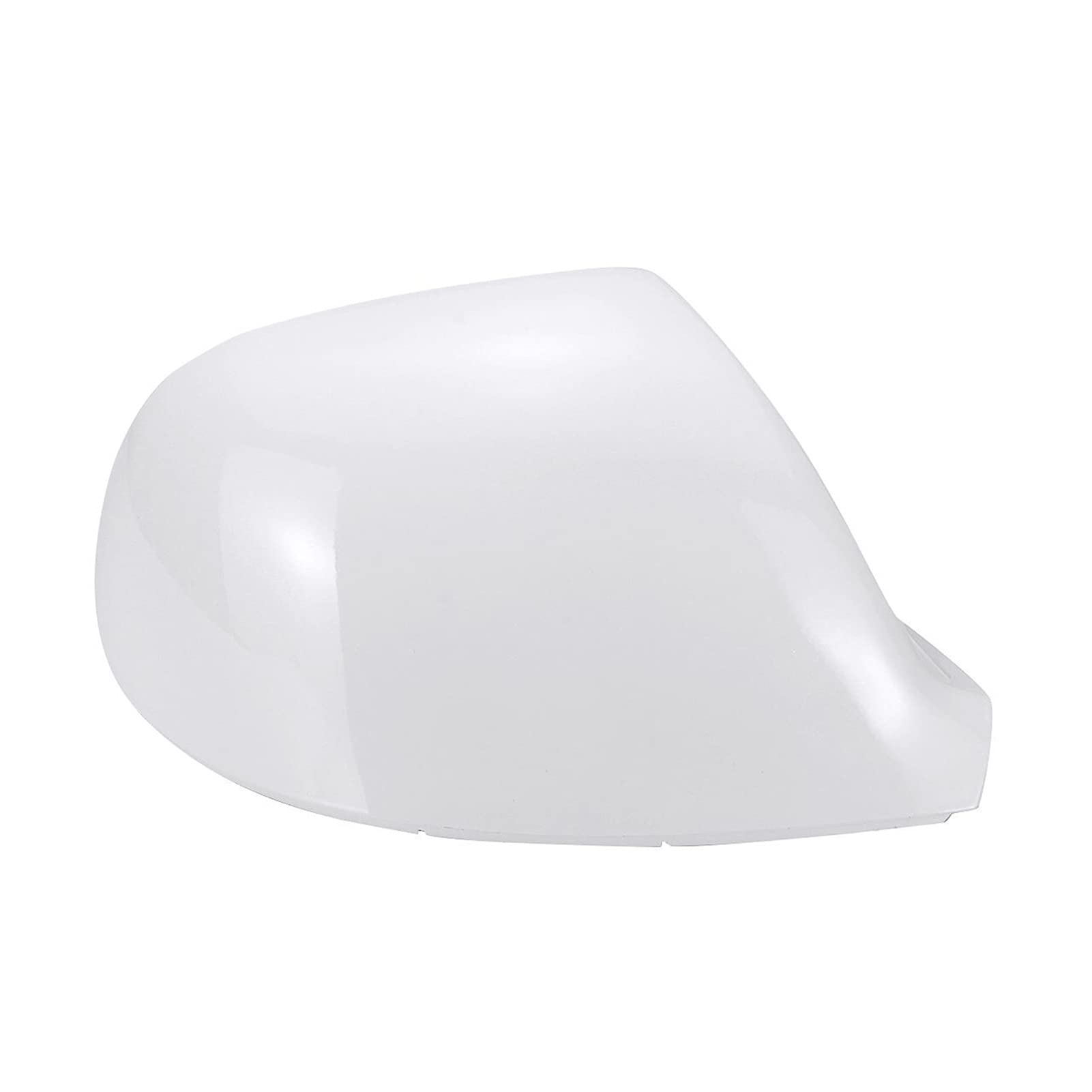 Rückspiegel Abdeckung,Außenspiegelgehäuse Glänzendes weißes/schwarzes Auto Rückansicht Seitenspiegelabdeckungskappe Passend für VW für Volkswagen für den Transporter T5 T5.1 T6(White Right) von UKJIAHAO