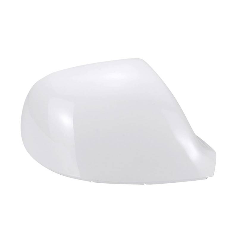 Rückspiegel Abdeckung,Außenspiegelgehäuse Glänzendes weißes/schwarzes Auto Rückansicht Seitenspiegelabdeckungskappe Passend für VW für Volkswagen für den Transporter T5 T5.1 T6(White Right) von UKJIAHAO