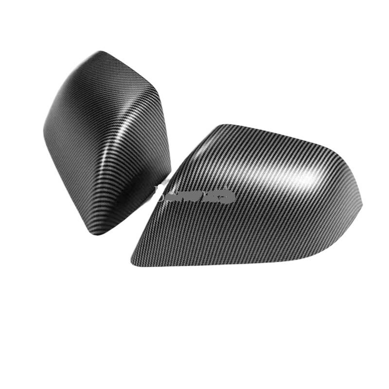 Rückspiegel Abdeckung,Außenspiegelgehäuse Passend Für Tesla Modell 3 Highland 2024 Rückspiegel Schutzhülle Carbon Fiber ABS(Matte Carbon F P) von UKJIAHAO