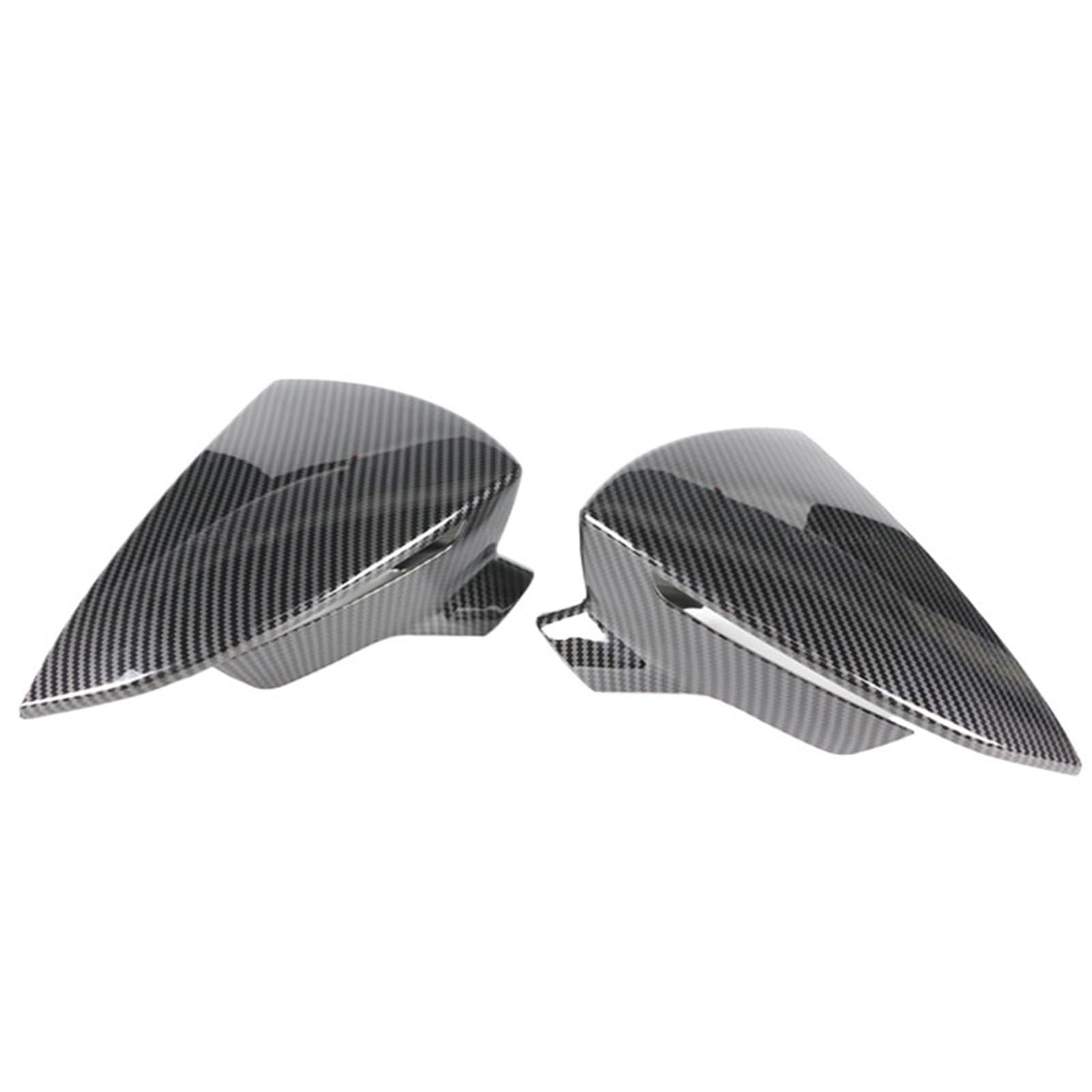 Rückspiegel Abdeckung,Außenspiegelgehäuse Schwarz Fit Verwenden Passend für Seat Leon 5F MK3 ST Auto Seite Rückspiegel Abdeckung Zubehör(Carbon Pattern) von UKJIAHAO
