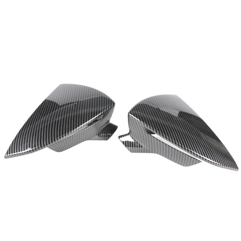 Rückspiegel Abdeckung,Außenspiegelgehäuse Schwarz Fit Verwenden Passend für Seat Leon 5F MK3 ST Auto Seite Rückspiegel Abdeckung Zubehör(Carbon Pattern) von UKJIAHAO