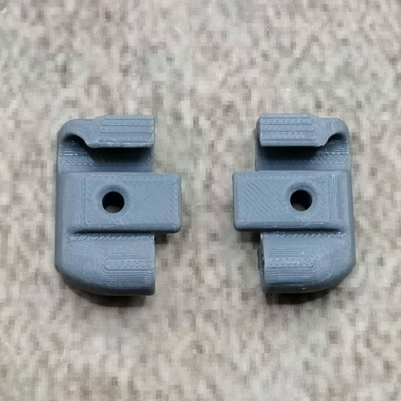 ULEIVA Ersatz Endkappen Set 2 Stck Grau kompatibel mit Kederleiste Zierleiste Endstück für Wohnwagen kompatibel mit Tabbert Dethleffs Hobby LMC TEC (Grau) von ULEIVA