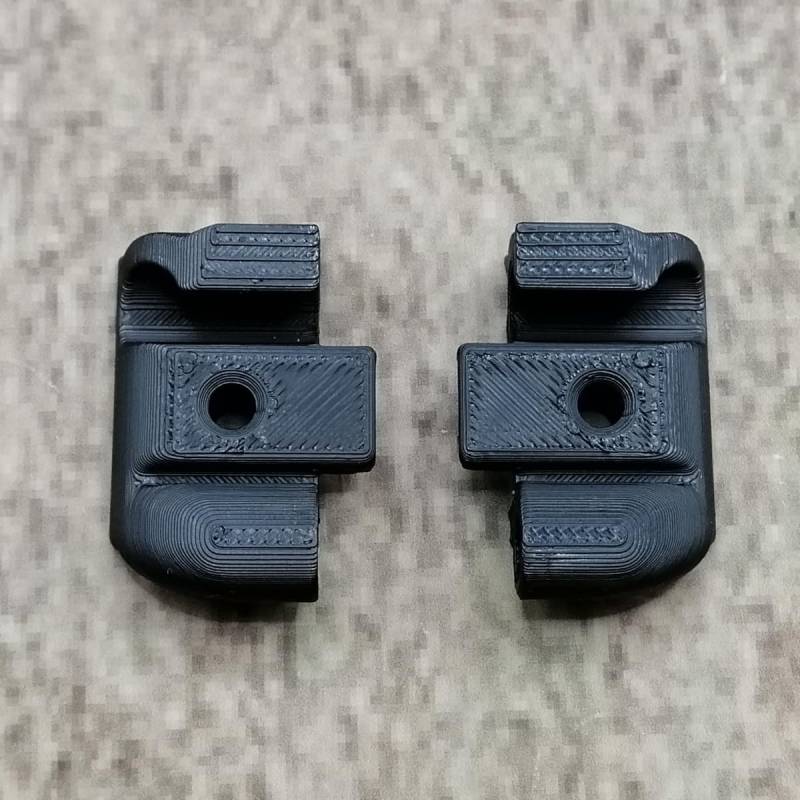ULEIVA Ersatz Endkappen Set 2 Stck Schwarz kompatibel mit Kederleiste Zierleiste Endstück für Wohnwagen kompatibel mit Tabbert Dethleffs Hobby LMC TEC (Schwarz) von ULEIVA