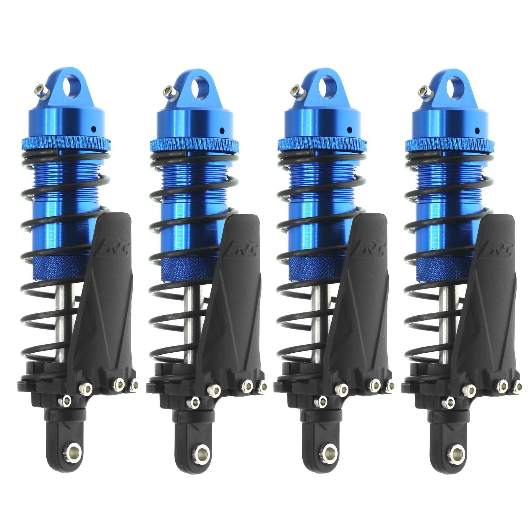 4 Stück 100 mm RC Auto Stoßdämpfer Set RC Upgrade Teile für Traxxas 1/10 Short Course Truck Hqtoys 727 RC Auto (blau) von ULIIK