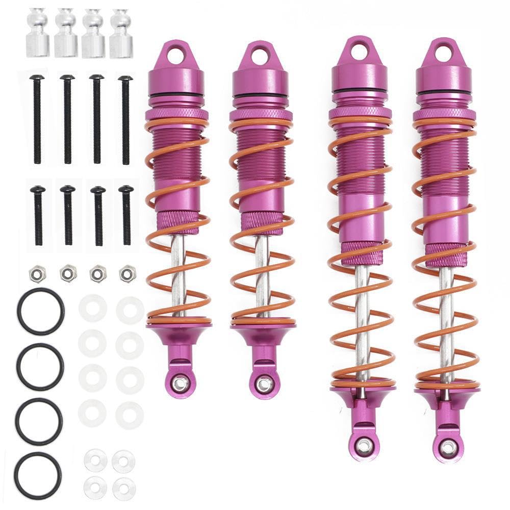 Stoßdämpfer-Set aus Aluminiumlegierung, vorne und hinten, für ARRMA 1/8 Kraton RC Auto (Rosa) von ULIIK