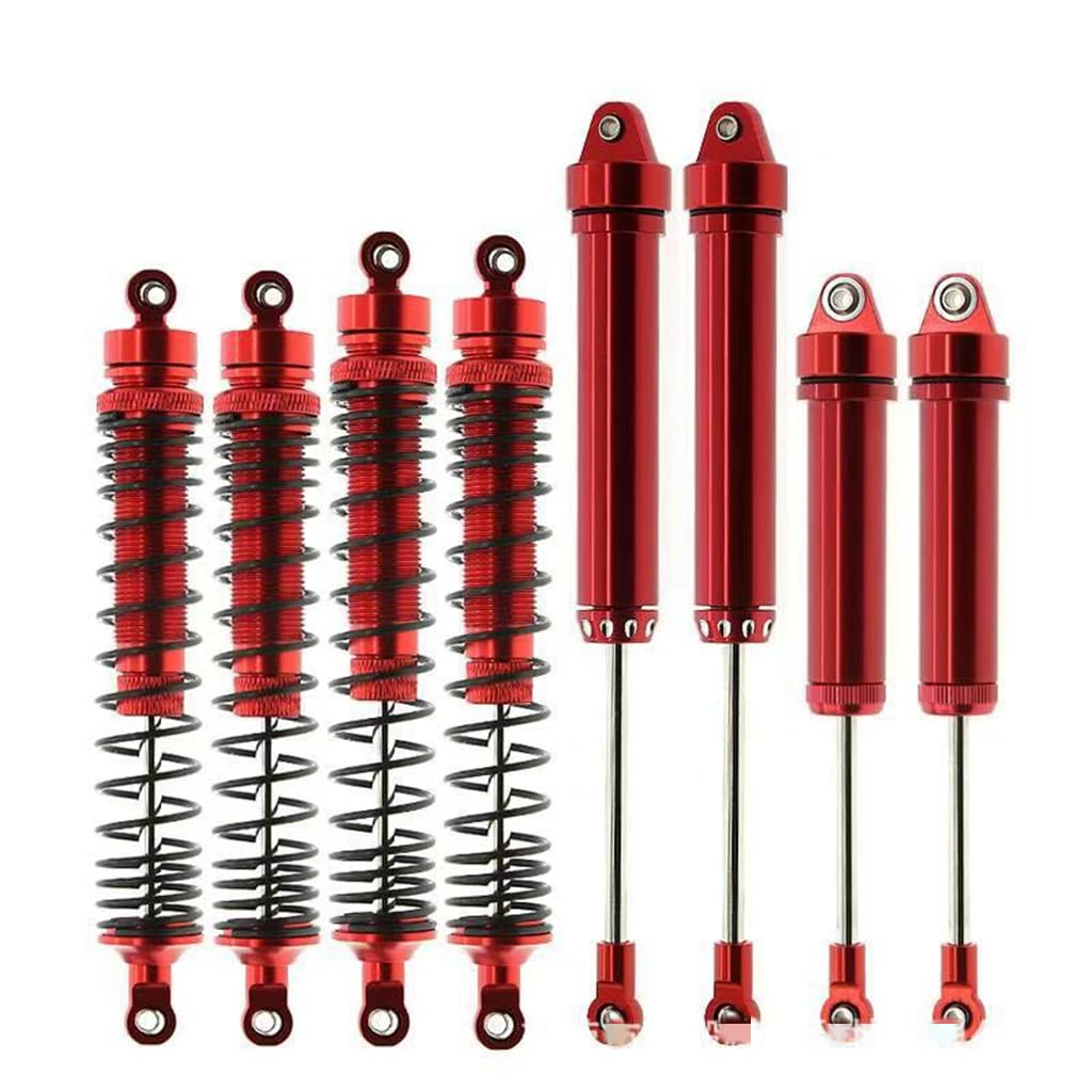 Stoßdämpfer aus Aluminiumlegierung, vorne und hinten, RC-Upgrade-Teile für TRAXXAS 1/7 Unlimited Desert Racer UDR 85076 RC Car (rot) von ULIIK