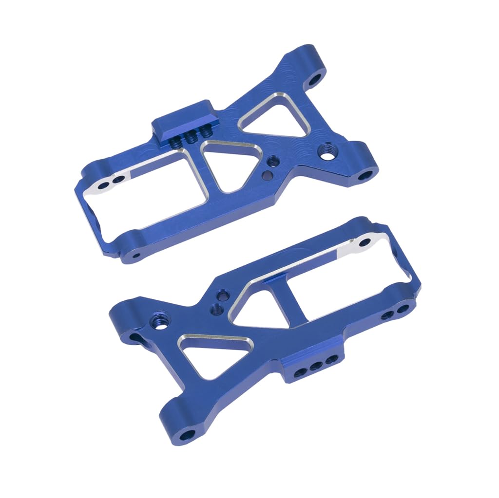 Vordere Querlenker aus Aluminiumlegierung, Schwenkarm, RC, verbesserte Teile für Traxxas 1/10 4-Tec 3.0 C8 RC Rennwagen (blau) von ULIIK