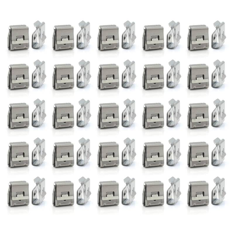 50pcs Solar Cable Clip Draht Clip Edelstahl Solarkabel Management Klemme Solarzubehör von ULIJTH