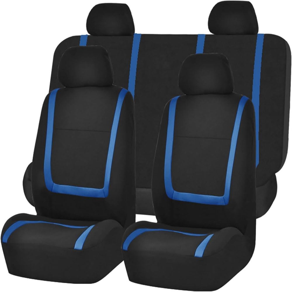 ULPro Auto Sitzbezüge Komplettset Für to-yota Aygo 2012-2021, Autositzbezüge Schonbezüge Sitzschoner Fit Rutsch Waschbar Sitzzubehör Accessorie,A/Blue von ULPro
