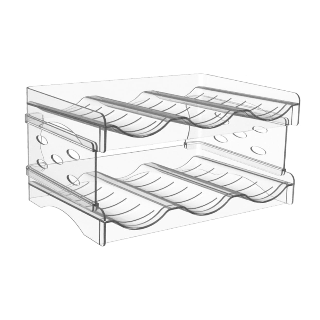 ULTECHNOVO 1 Satz Wasserflaschen-Lager Regal Glas-Displayhalter Kühlschrank-Glasständer Eckbecherständer Flaschenhalter Becherhalter für den Kühlschrank Becherregal das Haustier Transparent ULTECHNOVO 1 Satz Wasserflaschen-Lager Regal Glas-Displayhalter Kühlschrank-Glasständer Eckbecherständer Flaschenhalter Becherhalter für den Kühlschrank Becherregal das Haustier Transparent von ULTECHNOVO