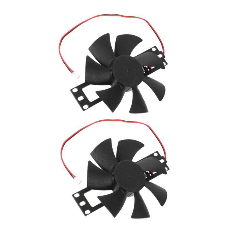ULTECHNOVO 2 PC Induktionsherd Lüfter Ersatz Induktionskochlüfter Induktionsherd Zubehör Induktionsherd Ersatzteil Ersatz Lüfter Induktionskühler Kunststoff Schwarz von ULTECHNOVO