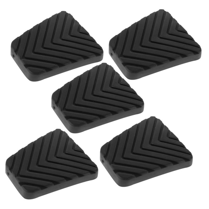 ULTECHNOVO 5 Stück Auto -pedalbrettabdeckung Motorradbremspedalabdeckungen Bremspedalbelagabdeckung Motorrad Bremspedal Pedale Auto Pedalauflagen Autobeschleuniger -pedalabdeckung Black Gummi von ULTECHNOVO