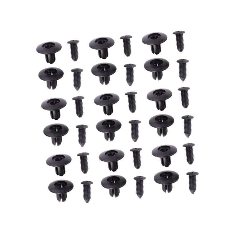 ULTECHNOVO 50Stücke Auto Befestigungsclips für Stoßfänger Kunststoff Nieten Einsetzbar zum Austausch Beschädigter Clips Langlebig und Praktisch von ULTECHNOVO