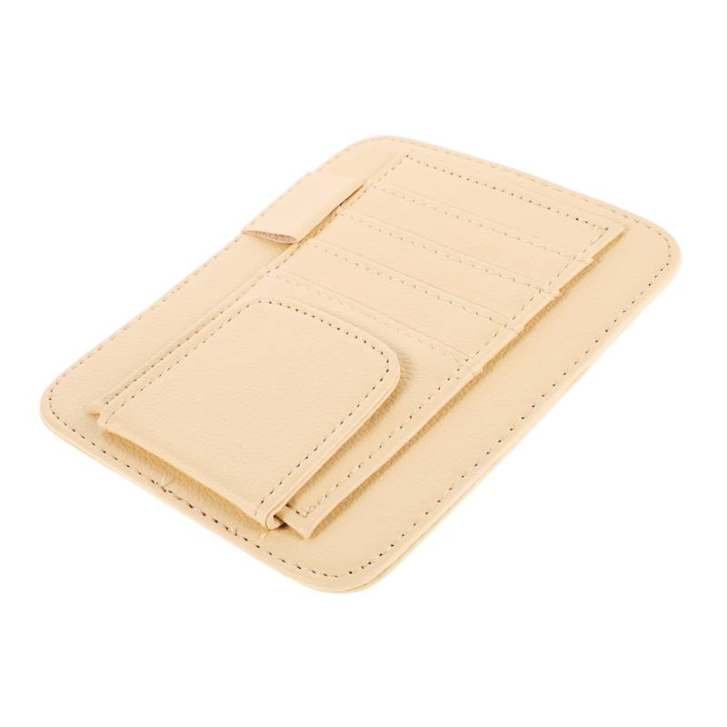 ULTECHNOVO Auto Sonnenblenden Organizer Mit Sonnenbrillenhalter Und Dokumentenablage Multifunktionaler Vordersitz Organizer Für Aufgeräumtes Auto Elegantes Design von ULTECHNOVO