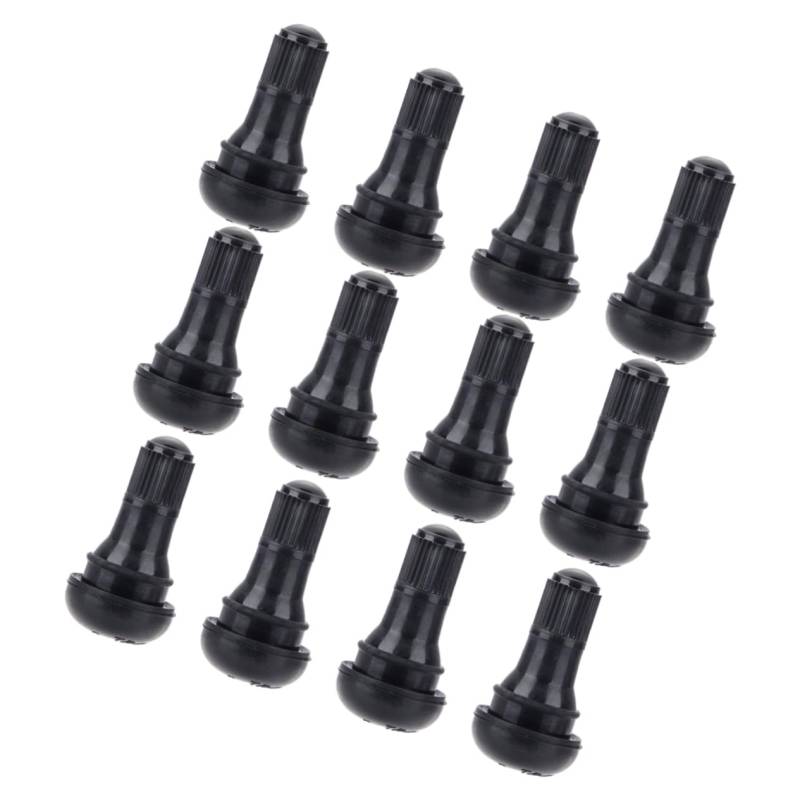 ULTECHNOVO Schwarze 412 Gummiventile Für Reifenventile Kompatibel Mit PKW SUV Und Motorrädern Ideal Für Reparaturen Und Wartung Von Fahrzeugreifen von ULTECHNOVO