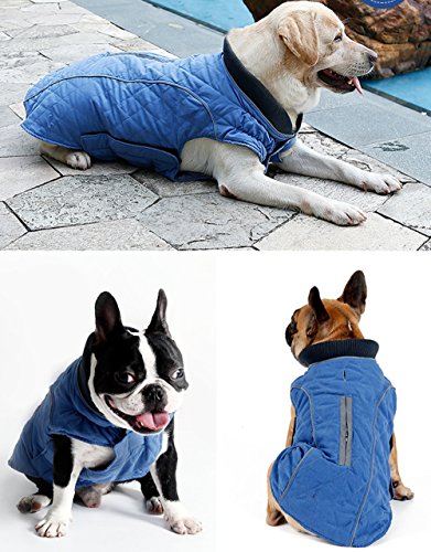 UMALL Hundemantel Winter Wasserdicht für Große Hunde und Kleine Hunde hundekleidung Reflektor Warm Hundejacke von UMALL