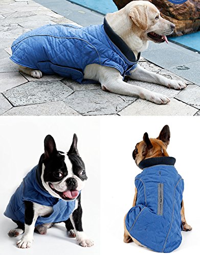 UMALL Hundemantel Winter Wasserdicht für Große Hunde und Kleine Hunde hundekleidung Reflektor Warm Hundejacke von UMALL