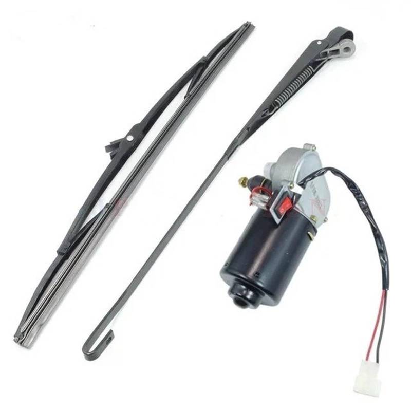 12V 48V 60V Wischerblätter Elektrischer Wischermotor Ohne Knochen Elektrischer Wischermotor Mit/ohne Schalter Elektrofahrrad-Dreiradwischer ﻿ Scheibenwischermotor Wischermotor(48V 60V,With switch 1Set von UMDJJU