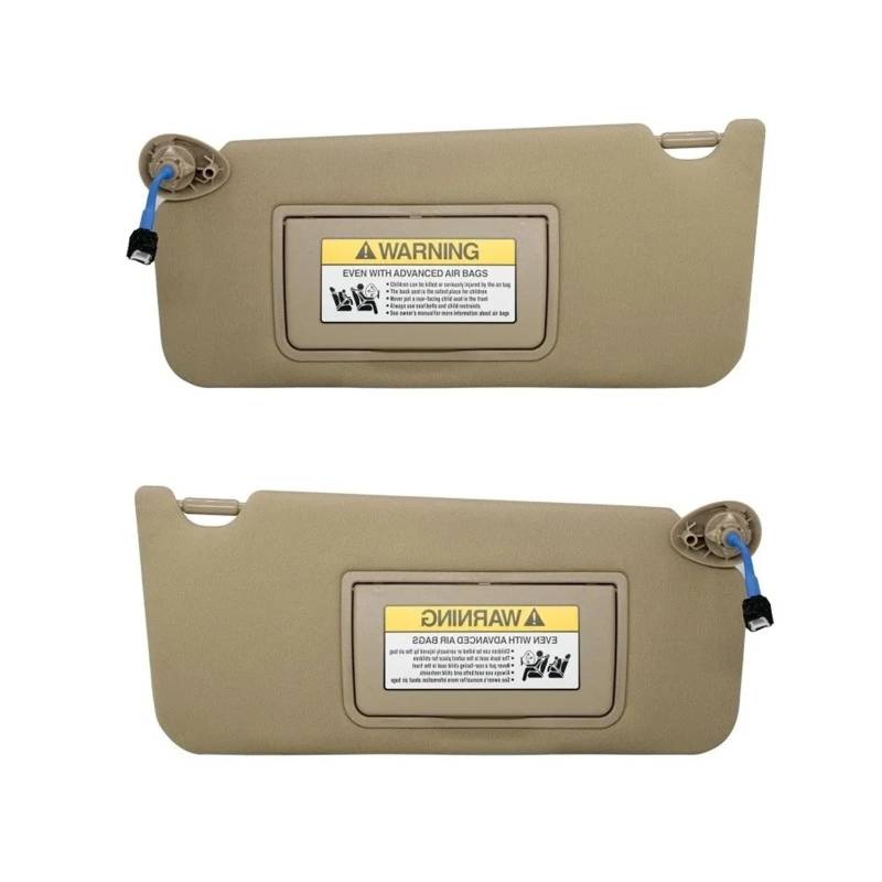 Auto-Sonnenblendenbaugruppe Für Accord 2008 2009 2010 2011 2012 2013 2014-2017 Auto-Sonnenblende Grau-beige Fahrerseite Beifahrerseite Links Rechts Blendfreie Sonnenblende(Beige Left and Right) von UMDJJU