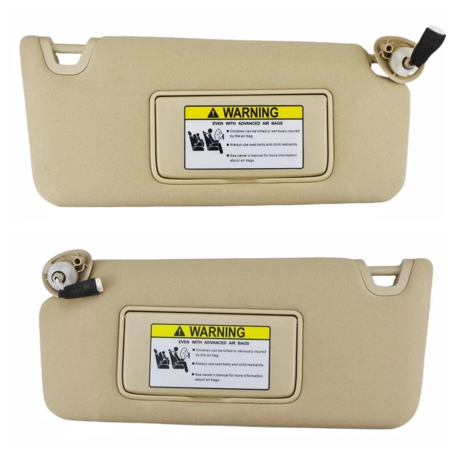 Auto-Sonnenblendenbaugruppe Für Accord 2008-2017 Beige Grau Fahren Seite Passagier Seite OEM 83280TA0A51ZA 83280TA5A51ZA Sonnenblende Blendfreie Sonnenblende(Beige Left Right Set) von UMDJJU