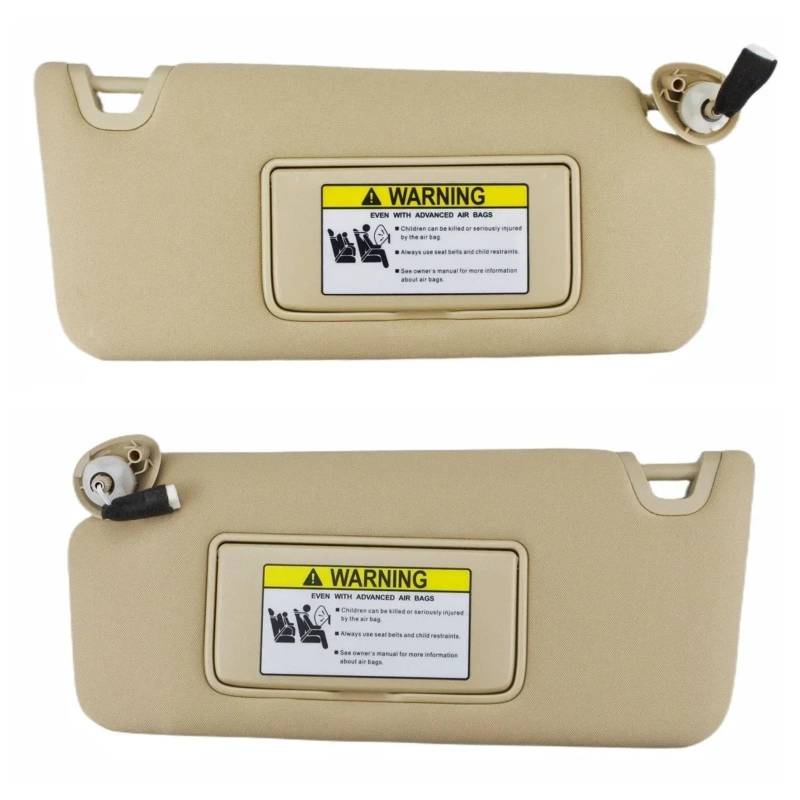 Auto-Sonnenblendenbaugruppe Für Accord 2008-2017 Beige Grau Fahren Seite Passagier Seite OEM 83280TA0A51ZA 83280TA5A51ZA Sonnenblende Blendfreie Sonnenblende(Beige Left Right Set) von UMDJJU