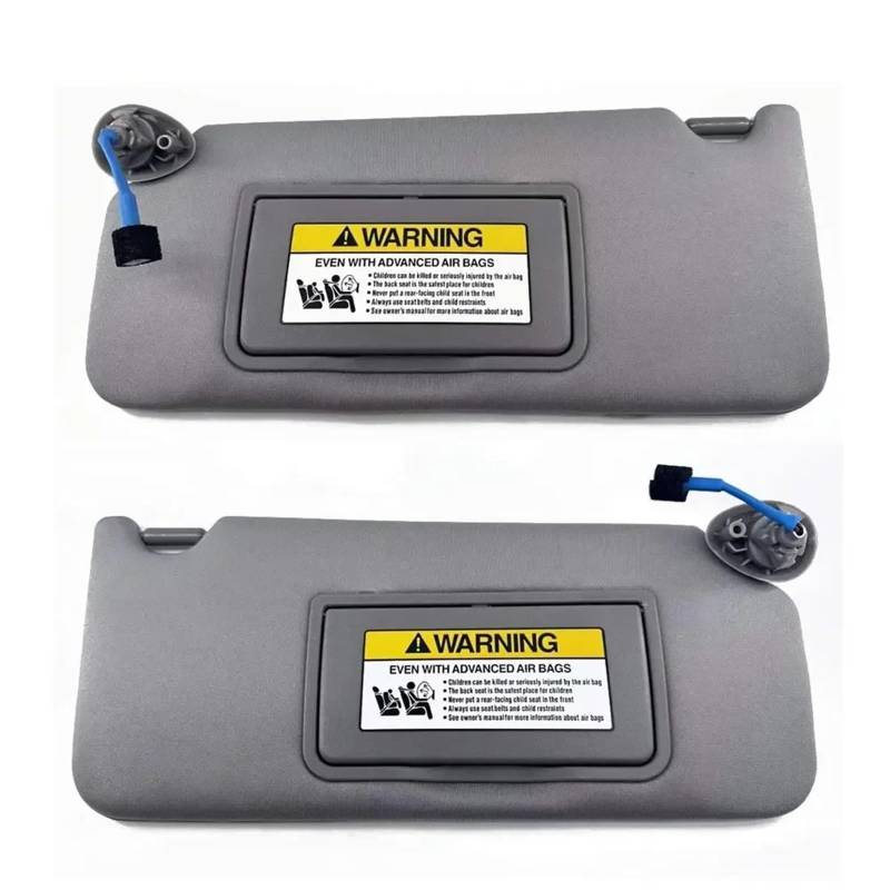 Auto-Sonnenblendenbaugruppe Für Accord 2008-2017 Beige Grau Fahren Seite Passagier Seite OEM 83280TA0A51ZA 83280TA5A51ZA Sonnenblende Blendfreie Sonnenblende(Gray Left Right Set) von UMDJJU