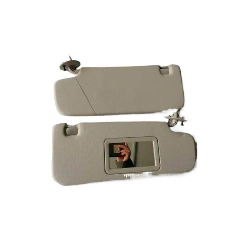 Auto-Sonnenblendenbaugruppe Für Chevrolet Für Aveo Für Spark Für Sonic Für Cruze Für Daewoo Matiz Innensonnenblende Mit Spiegel Frontvisierbaugruppe Autozubehör Blendfreie Sonnenblende(Beige 1pair) von UMDJJU