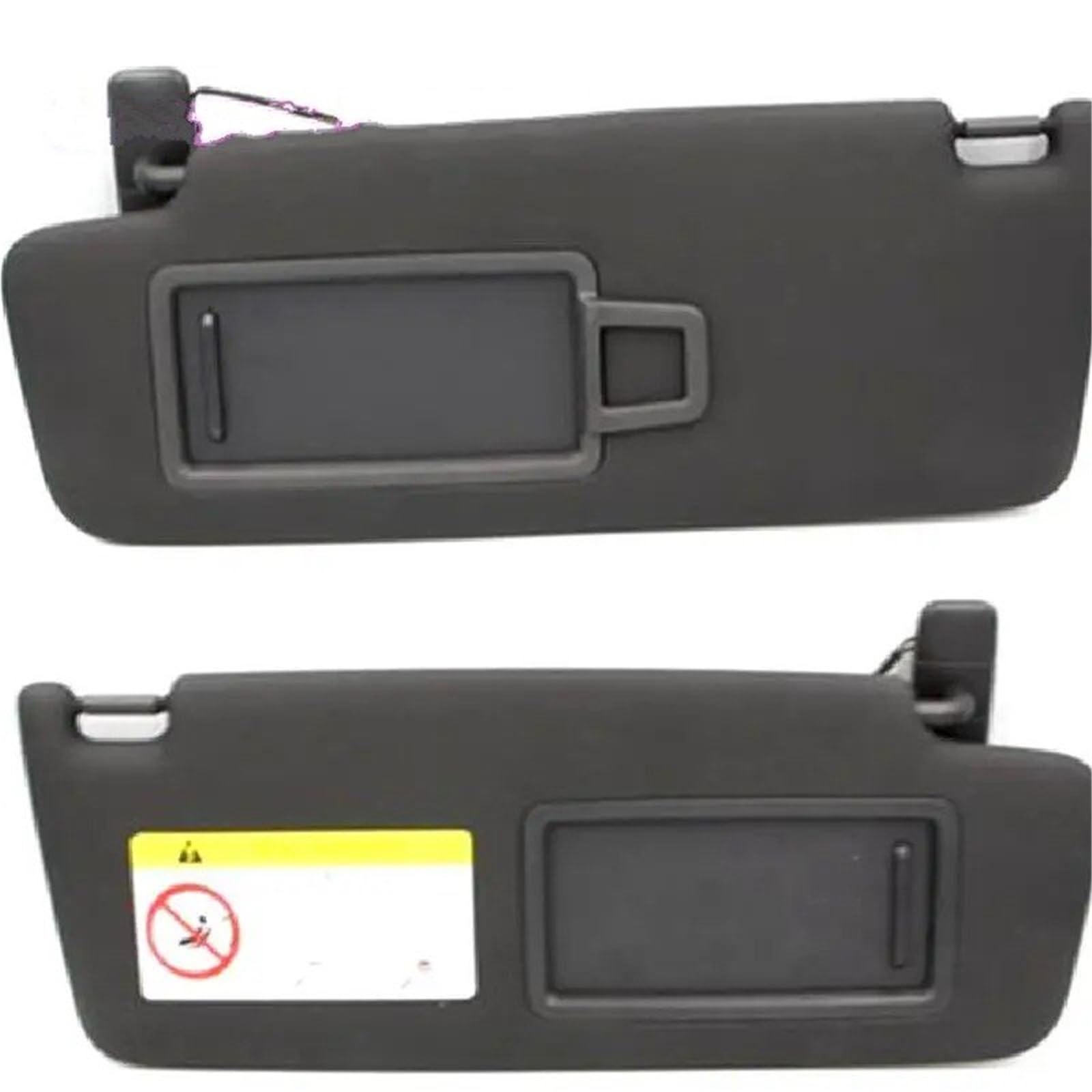 Auto-Sonnenblendenbaugruppe Für Golf 7 MK7 Für GTI Für Superb3 Kosmetikspiegel Sonnenblende Shading Board Grau 5GG 857 551 5GG 857 552 5G0 857 551/552 Blendfreie Sonnenblende(Black Left and Right) von UMDJJU