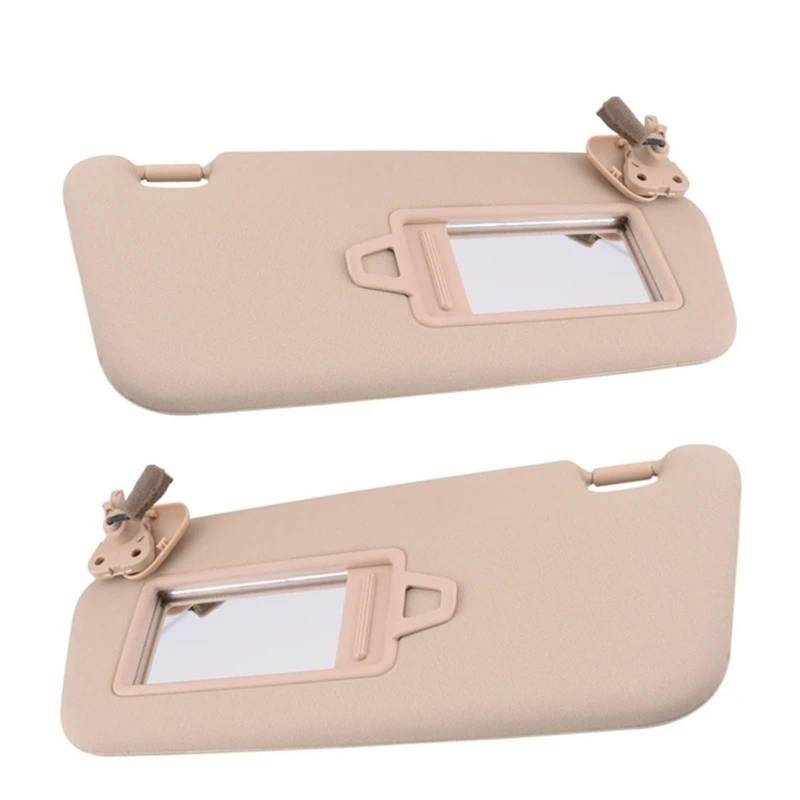 Auto-Sonnenblendenbaugruppe Für Hyundai Für Accent 2006-2010 1/2 Stücke Auto Frontscheibe Licht Schallwand Sonnenblende Mit Make-Up Spiegel Blendfreie Sonnenblende(Left and Right) von UMDJJU