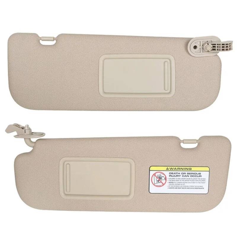 Auto-Sonnenblendenbaugruppe Für Hyundai Für Elantra 2011 2012 2013 2014 2015 Grau Beige Sonnenblende Links Rechts Seite Fahrerseite Beifahrerseite Auto Sonnenblende Schatten Blendfreie Sonnenblende(Be von UMDJJU