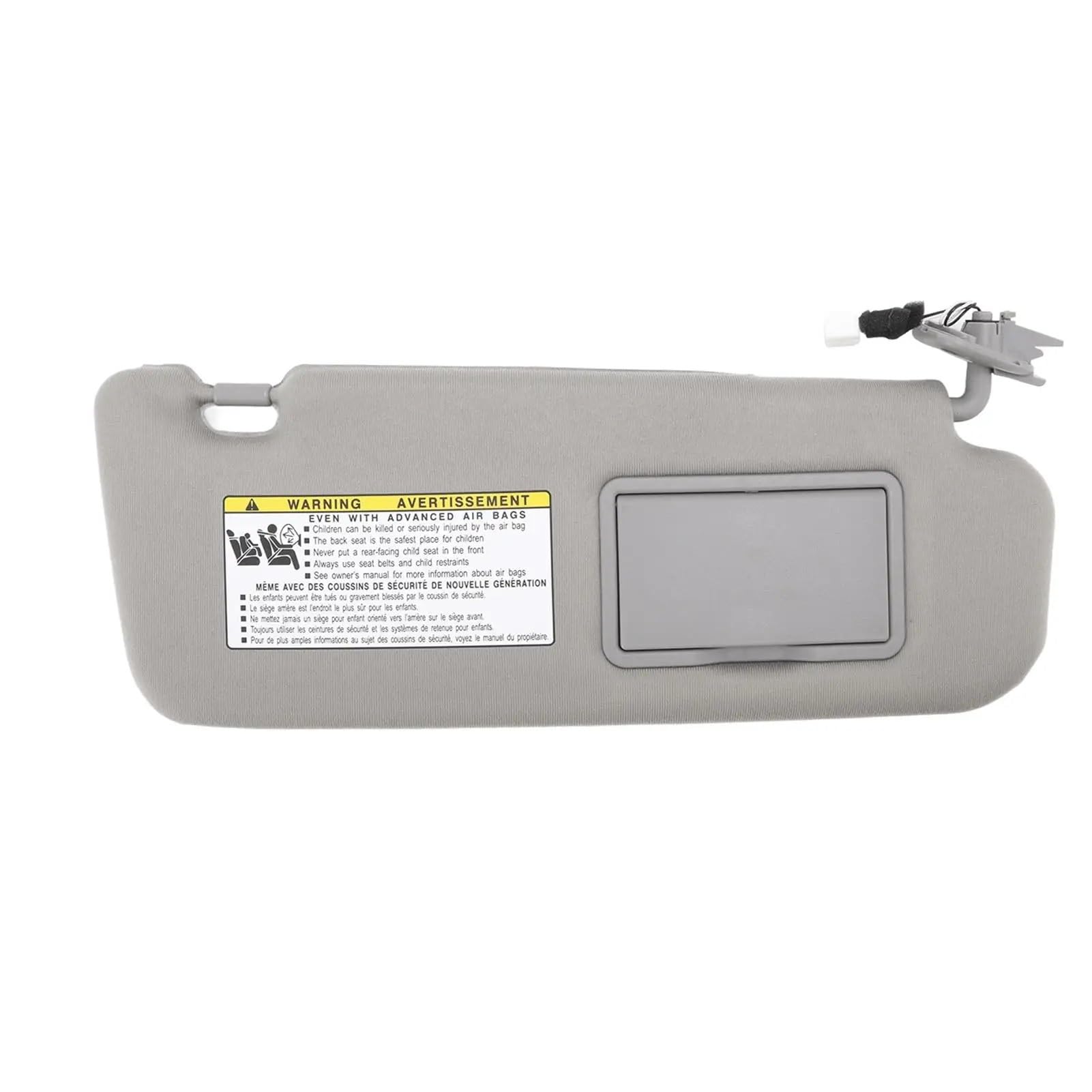 Auto-Sonnenblendenbaugruppe Für Hyundai Für Sonata 2006 2008 Grau UV Blockieren Auto Seite Sonnenblende Blendfreie Sonnenblende(Right) von UMDJJU